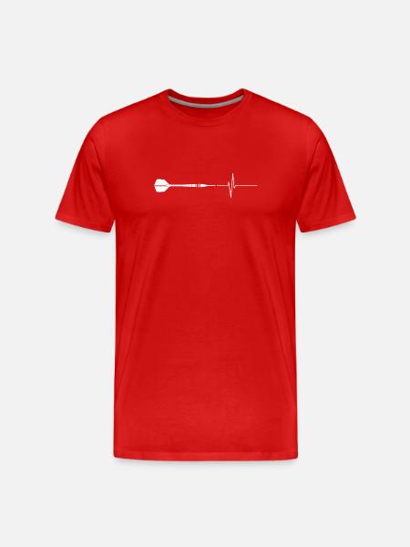 Darts Dart Dartboard - Men's Premium Organic T-Shirt - red