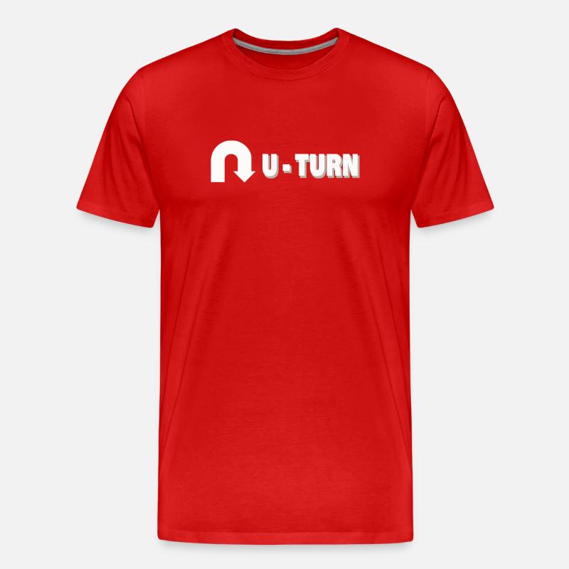 U-TURN - Männer Premium Bio T-Shirt - Rot