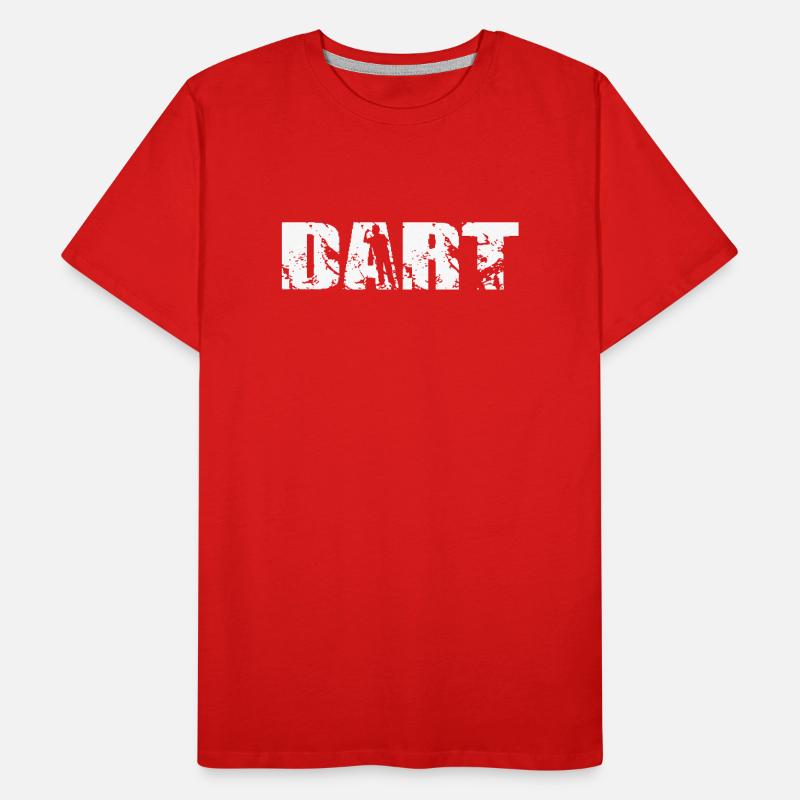 Conception de fléchettes classique T-shirt bio Premium Homme