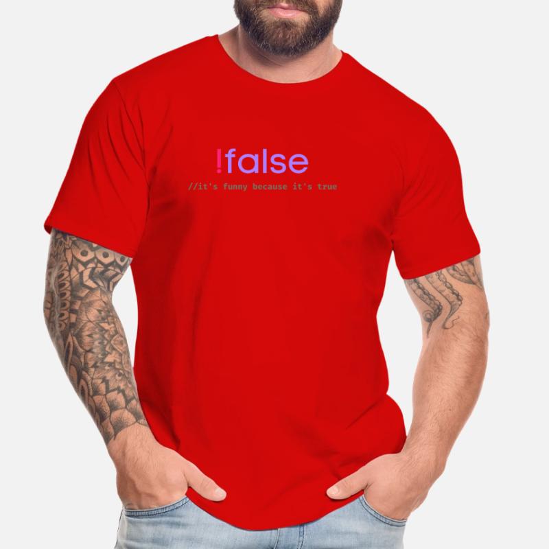 Ifalse Funny Coder Programmierungswortspiel Männer Premium Bio T-Shirt