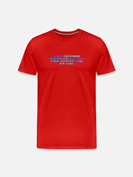 Wunder - Männer Premium Bio T-Shirt - Rot