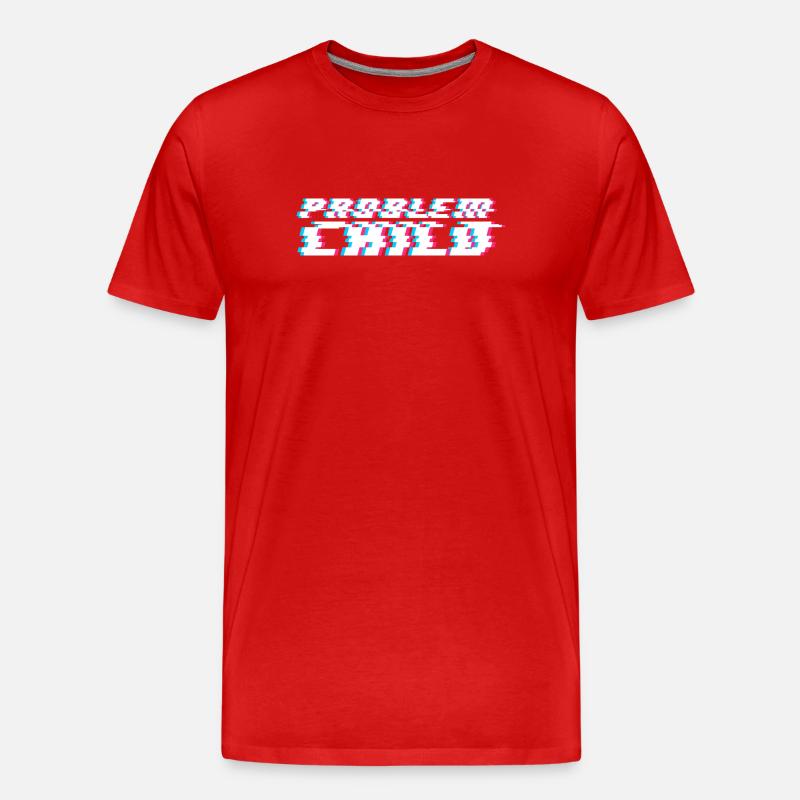 Problem Child - Männer Premium Bio T-Shirt - Rot