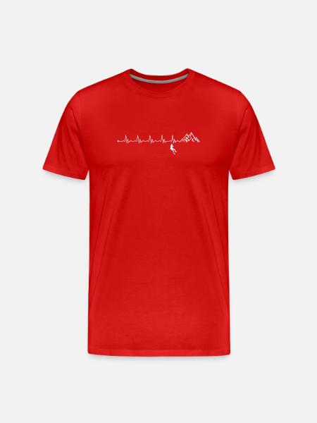 Astronaut Trek Alpine Ridge - Men's Premium Organic T-Shirt - red