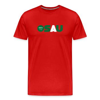 Saudi Arabia - Men's Premium Organic T-Shirt - red - Front - Damien (186cm)