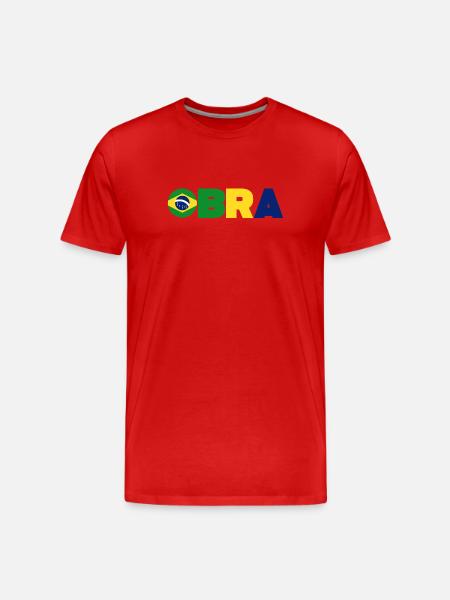 Brésil - T-shirt bio Premium Homme - rouge