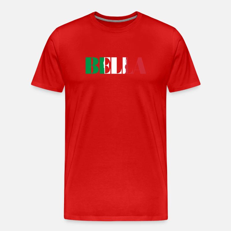 Bella Italia - Männer Premium Bio T-Shirt - Rot