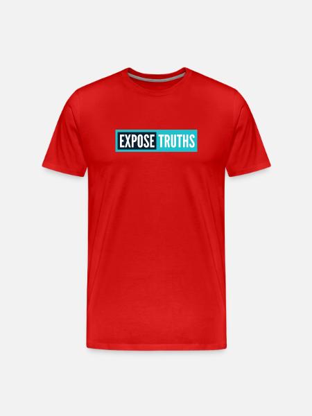 Expose Truths - Men's Premium Organic T-Shirt - red