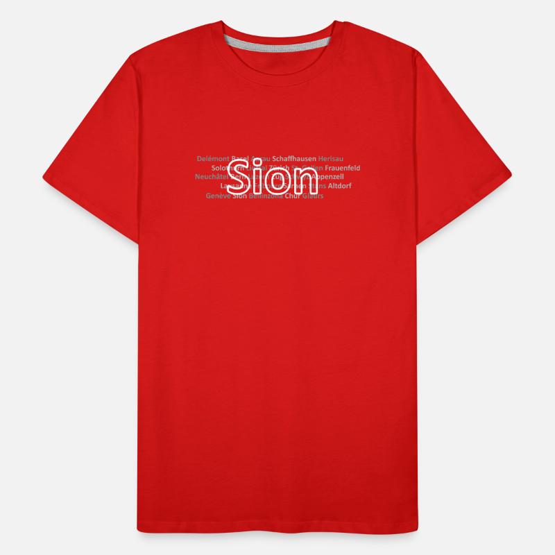 Schweizer Städte Sion Männer Premium Bio T-Shirt