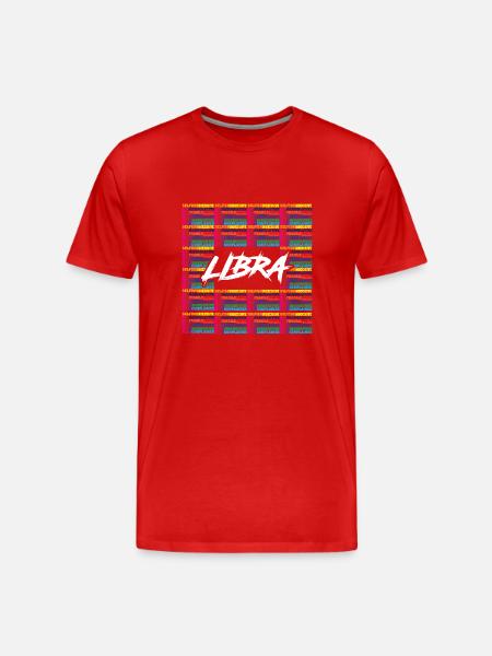 Zodiac sign Libra - Men's Premium Organic T-Shirt - red