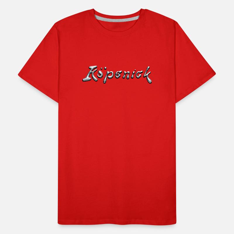 Köpenick Liquid Chrome Typography Männer Premium Bio T-Shirt