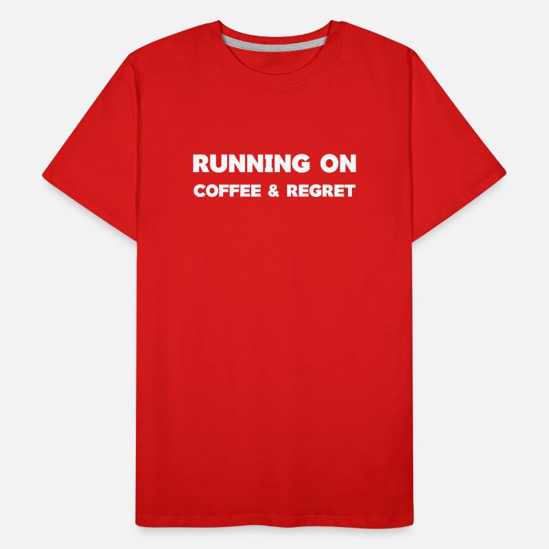 Conception de typographie vibrante à l’heure du café T-shirt bio Premium Homme