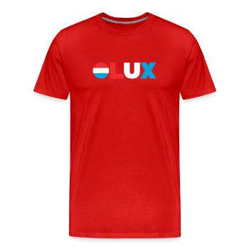 Luxembourg - Men's Premium Organic T-Shirt - red - Front - Damien (186cm)