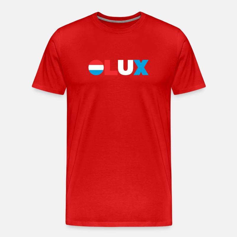 Luxemburg - Männer Premium Bio T-Shirt - Rot