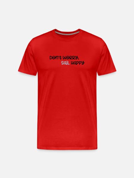 sailing - Men's Premium Organic T-Shirt - red