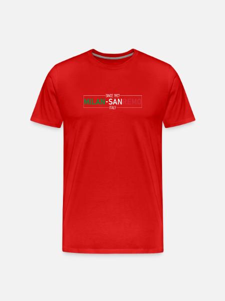 Milan Sanremo Italy Edition - Männer Premium Bio T-Shirt - Rot