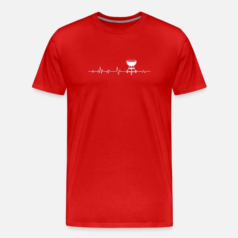 Grill Grillen - Männer Premium Bio T-Shirt - Rot