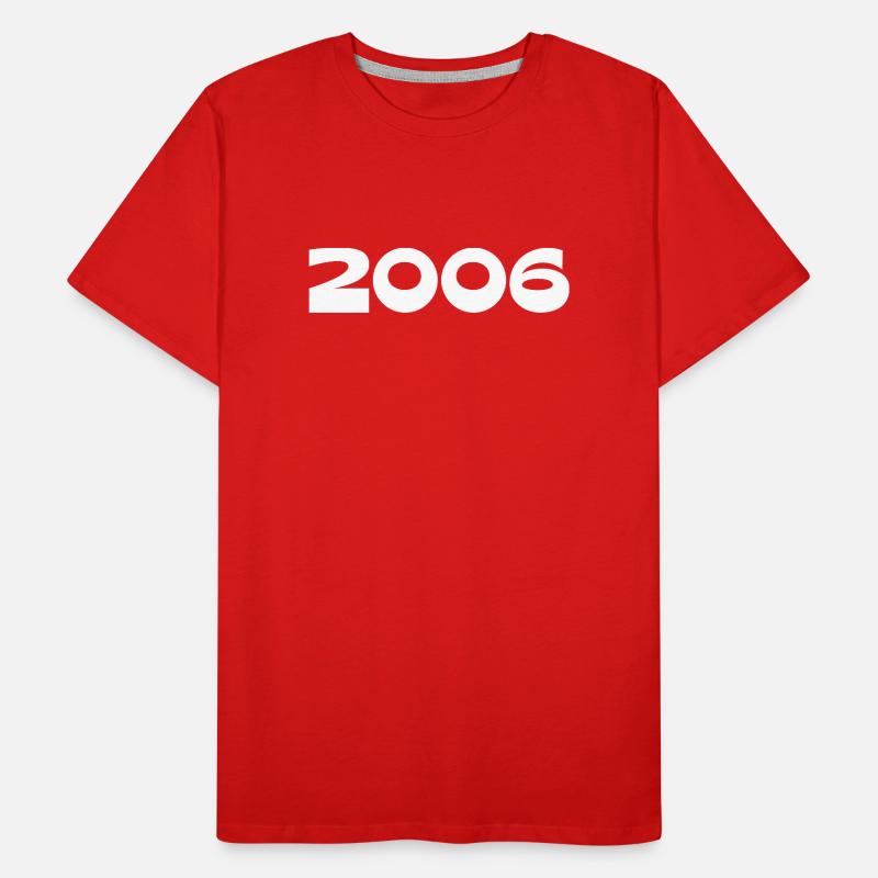 2006 Birthday Template Personalize Design Men's Premium Organic T-Shirt