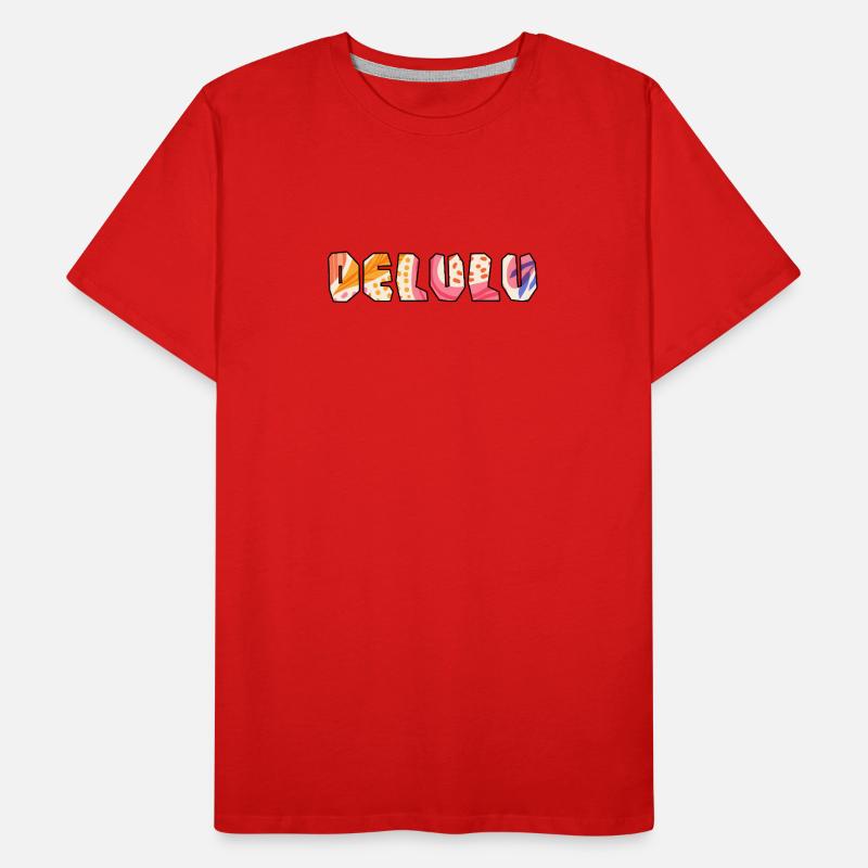 Conception typographique Delulu T-shirt bio Premium Homme
