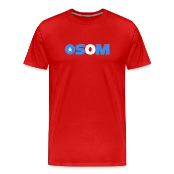Somalia - Men's Premium Organic T-Shirt - red - Front - Damien (186cm)