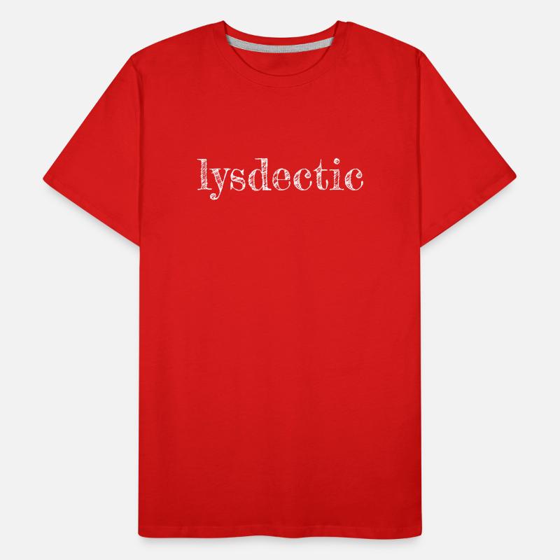 Lysdectic Grunge Typography Men's Premium Organic T-Shirt