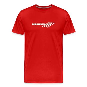 Buerstenmacher als Beruf - Männer Premium Bio T-Shirt - Rot - Vorne - Damien (186cm)