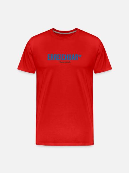 ENTSPANNT* – mit Vorbehalt - Männer Premium Bio T-Shirt - Rot