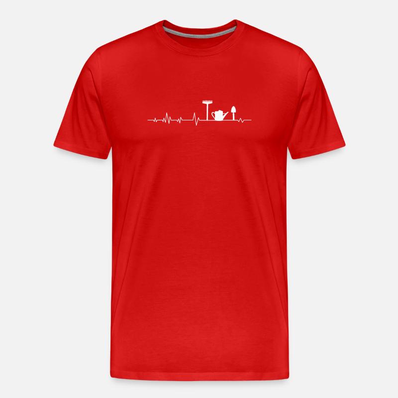 Garten Gärtner Gärtnerin - Männer Premium Bio T-Shirt - Rot