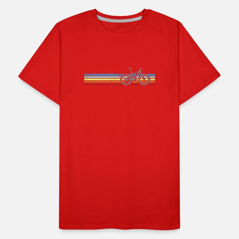 Bicyclette Rainbow Stripes T-shirt bio Premium Homme