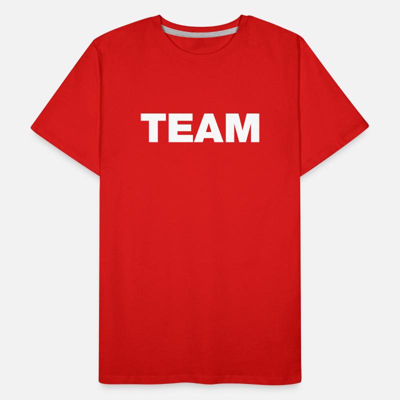 Team (white) Men's Premium Organic T-Shirt