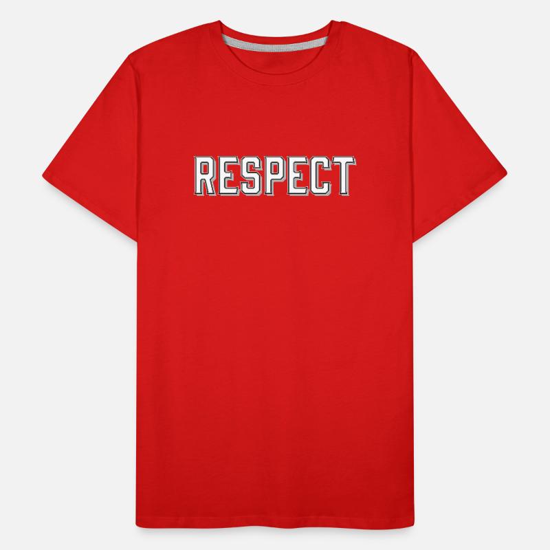 Lettrage Respekt avec effet 3D T-shirt bio Premium Homme