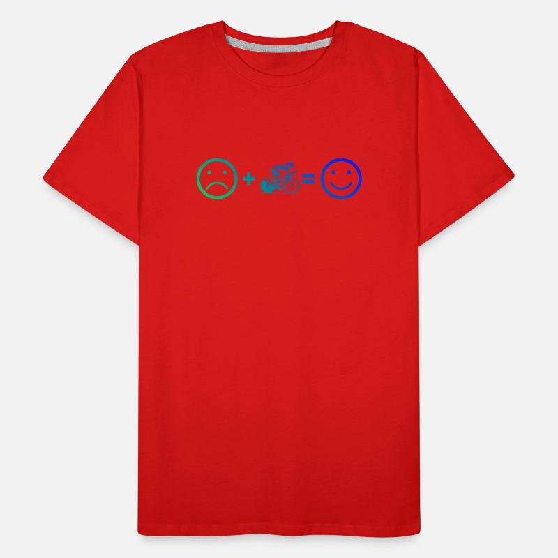 Déclaration directe sur le vélo de route T-shirt bio Premium Homme