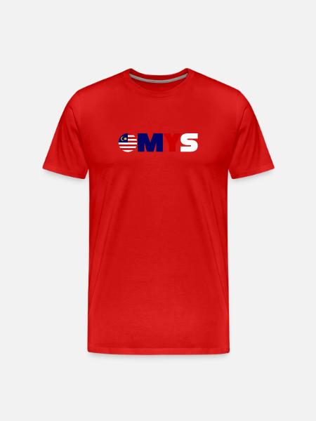 Malaysien - Männer Premium Bio T-Shirt - Rot