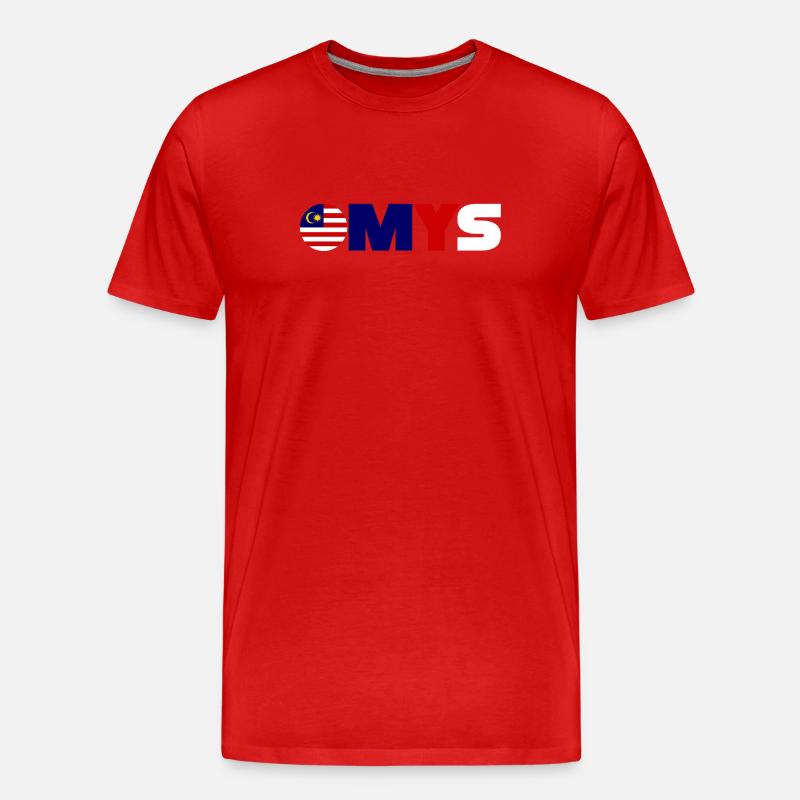 Malaysien - Männer Premium Bio T-Shirt - Rot