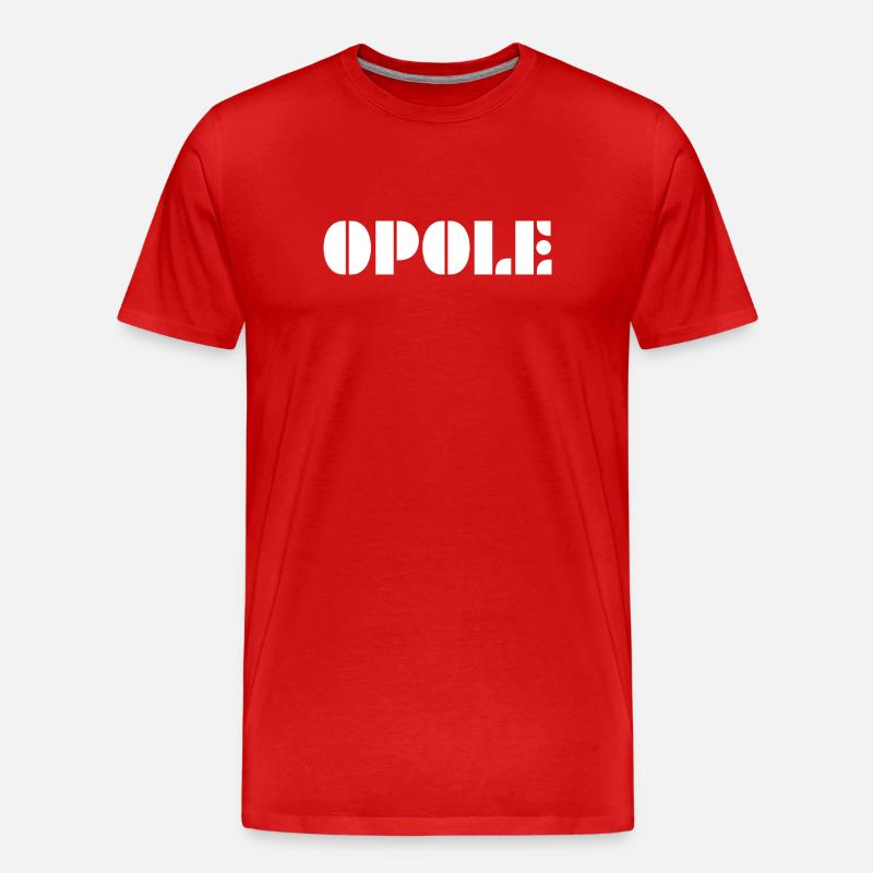 OPOLE - Männer Premium Bio T-Shirt - Rot