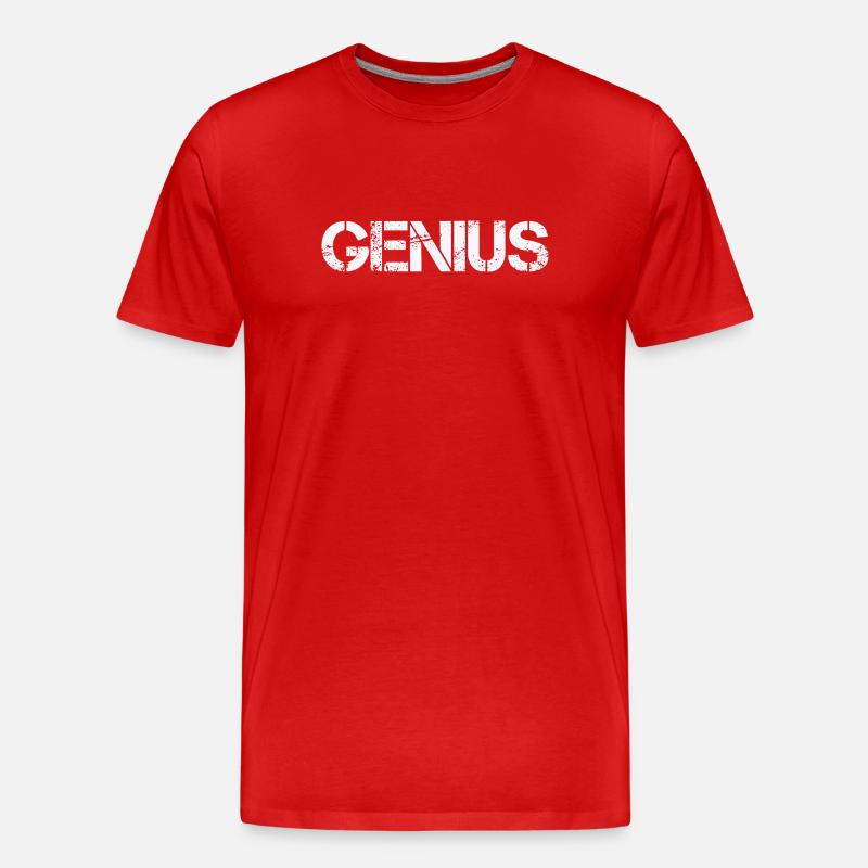 GENIUS - Männer Premium Bio T-Shirt - Rot