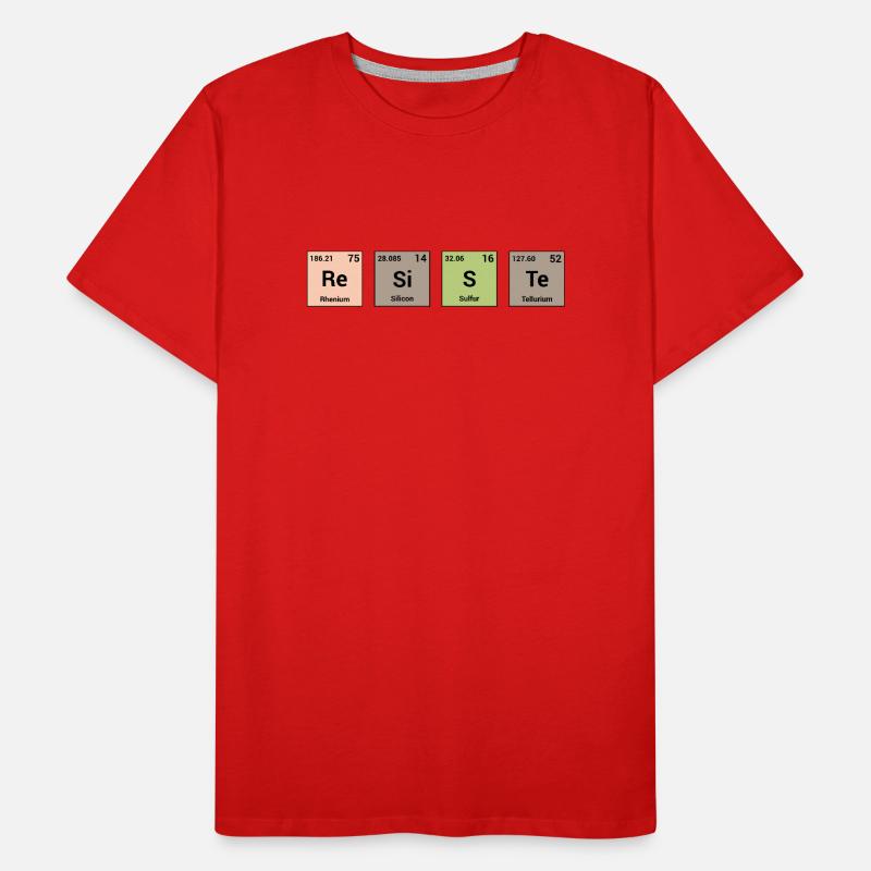 Resists in periodic elements Men's Premium Organic T-Shirt