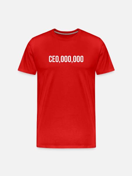 PDG - PDG,000,000 - T-shirt bio Premium Homme - rouge