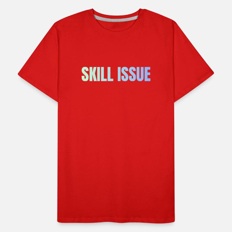 Skill Issue Gradient Men's Premium Organic T-Shirt