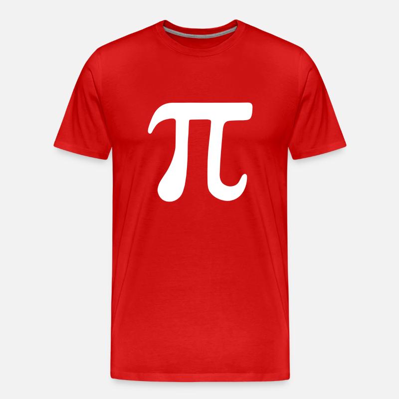 Math Pi symbole Pi - T-shirt bio Premium Homme - rouge