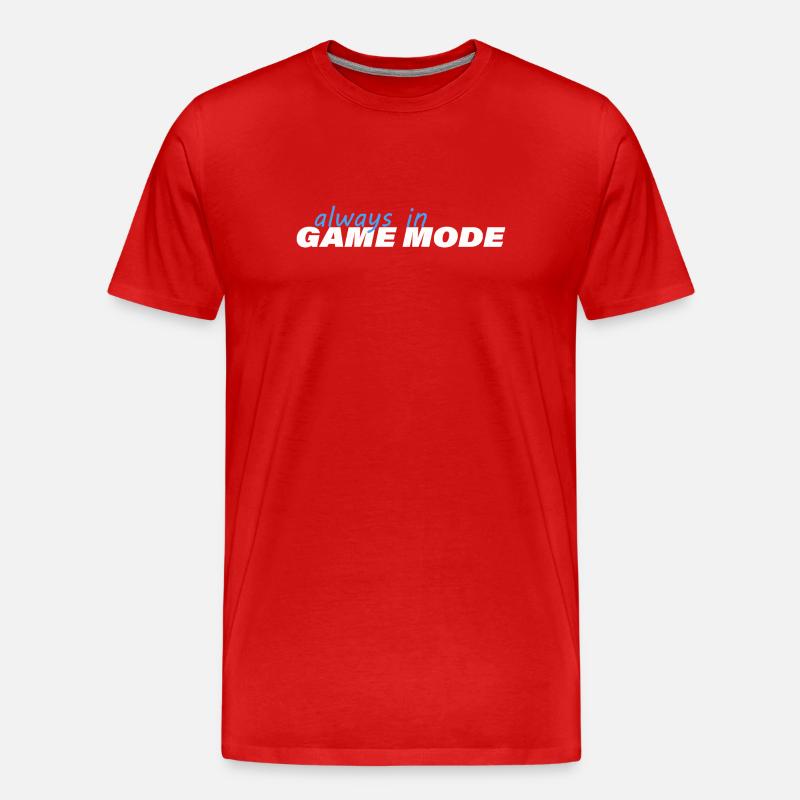 ALWAYS IN GAME MODE - Männer Premium Bio T-Shirt - Rot