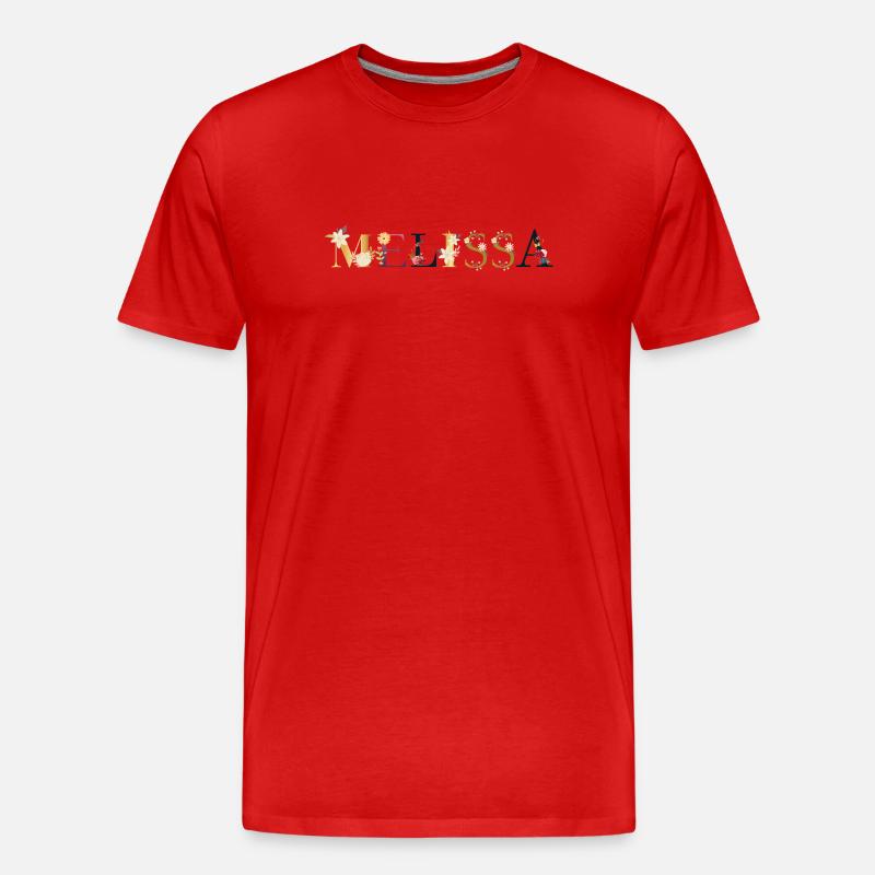 Melisse - Männer Premium Bio T-Shirt - Rot