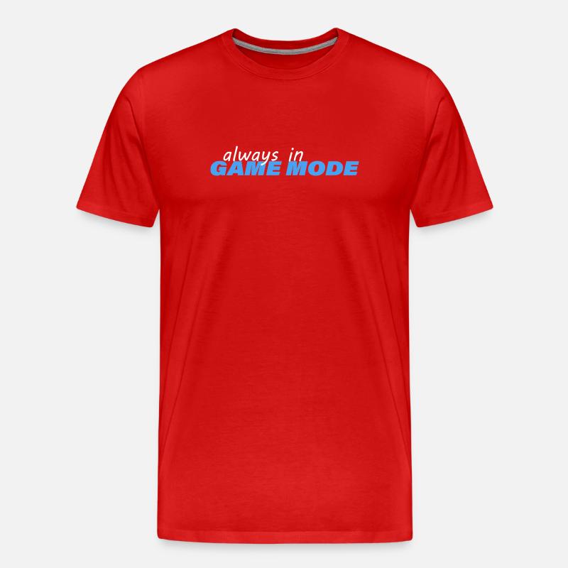 ALWAYS IN GAME MODE - Männer Premium Bio T-Shirt - Rot