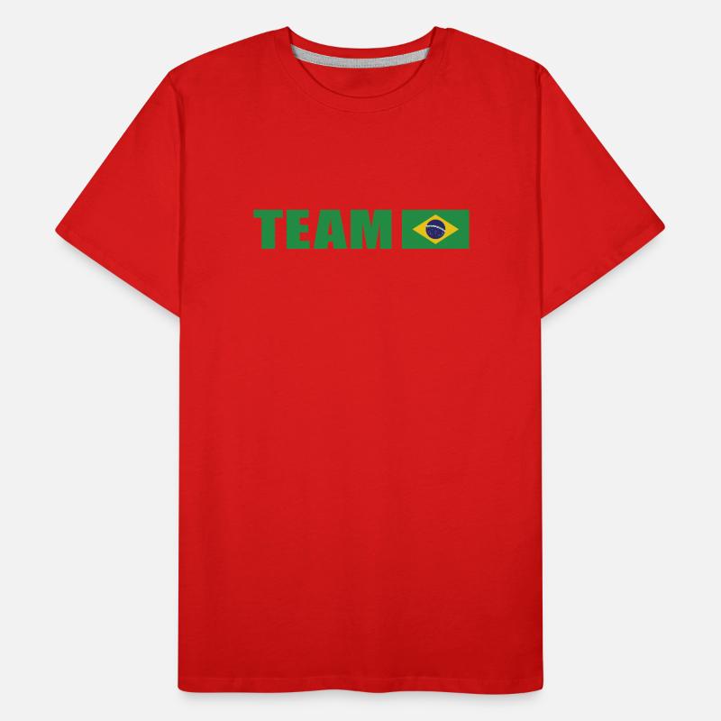 Support Team Brazil Men's Premium Organic T-Shirt