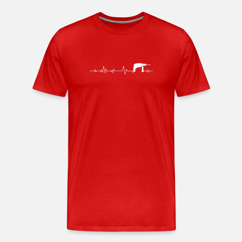 Craftsman tool drill - Men's Premium Organic T-Shirt - red