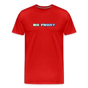 No Front, No Reproach, Youth Language - Men's Premium Organic T-Shirt - red - Front - Damien (186cm)