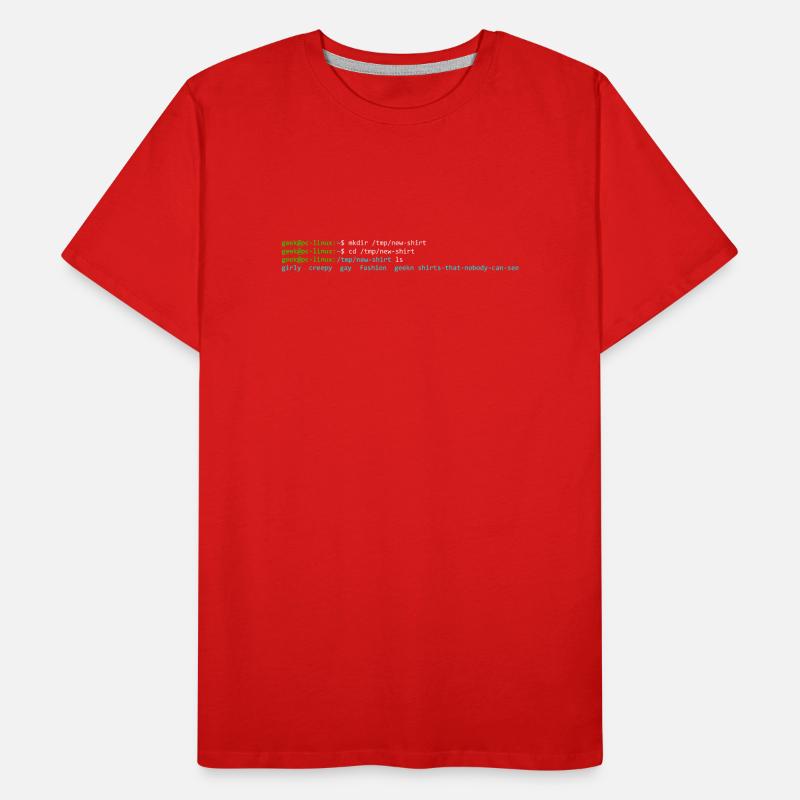 terminal linux T-shirt bio Premium Homme