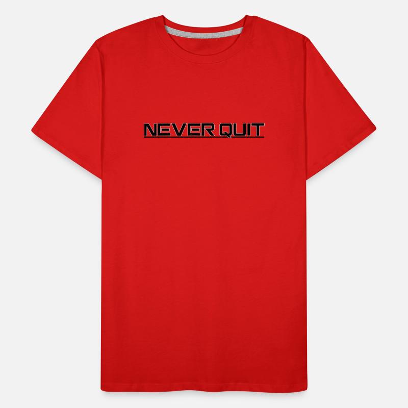 Never Quit Endurance Motif Men's Premium Organic T-Shirt