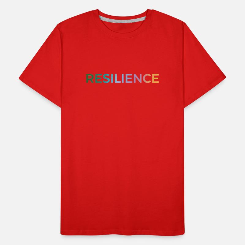Typo de gradient de résilience T-shirt bio Premium Homme