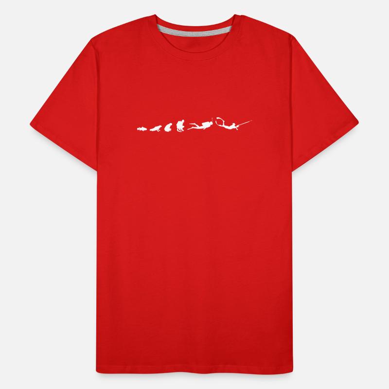 Évolution de la plongée T-shirt bio Premium Homme