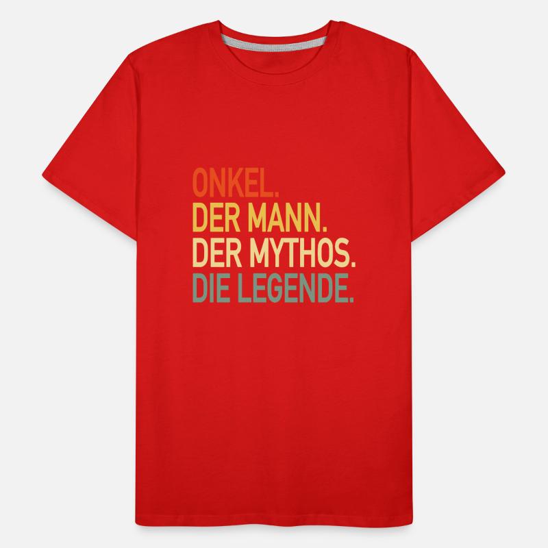 Der Onkel. Mann, Mythos Legende. Männer Premium Bio T-Shirt